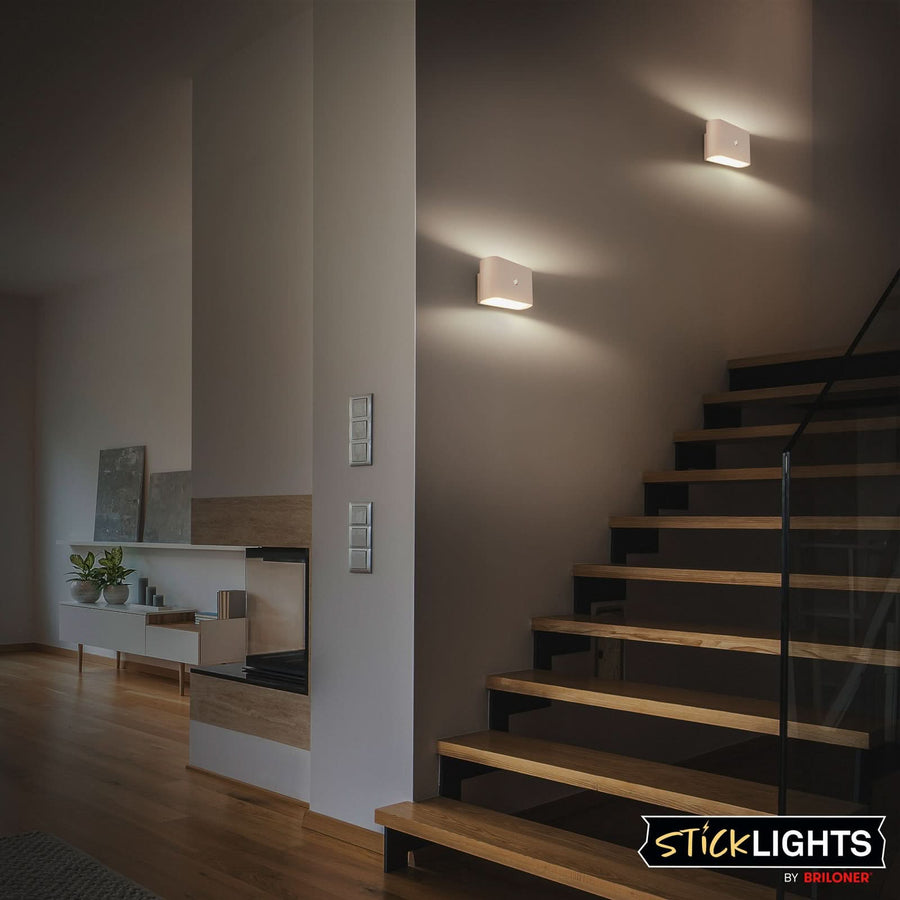 Applique murale LED rechargeable Chat, beige, hauteur 9,5 cm