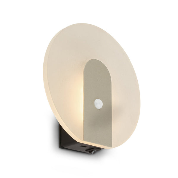 Applique murale LED rechargeable Taro en métal, doré, Ø 15 cm