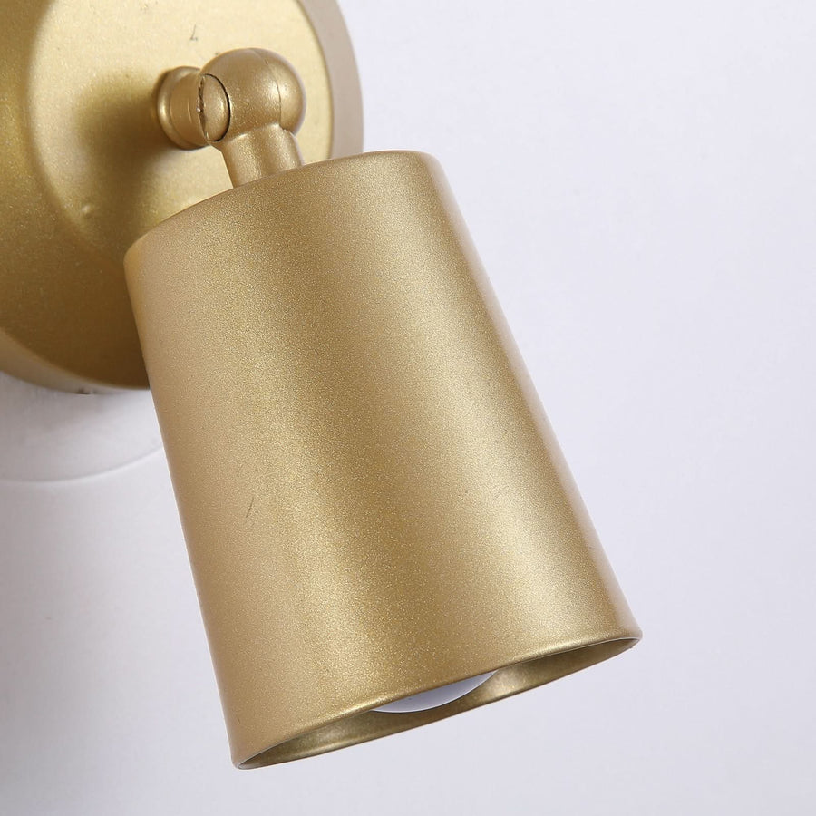 Applique murale LED rechargeable Cone en métal, doré, hauteur 20,8 cm