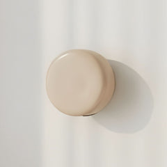 Applique murale BonBon en verre, beige, Ø 16 cm