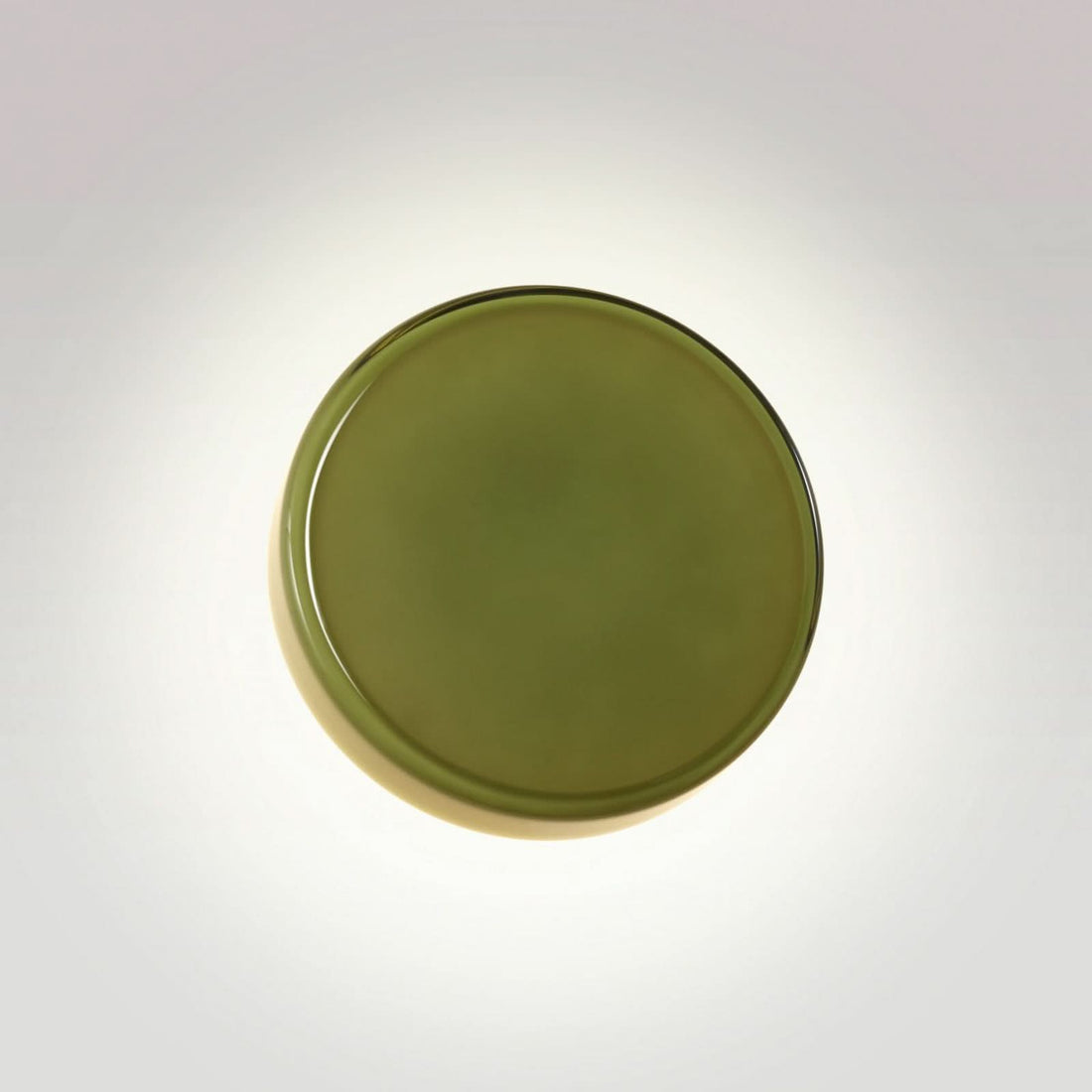 Applique murale LED Caramel en verre, vert et noir, Ø 22 cm