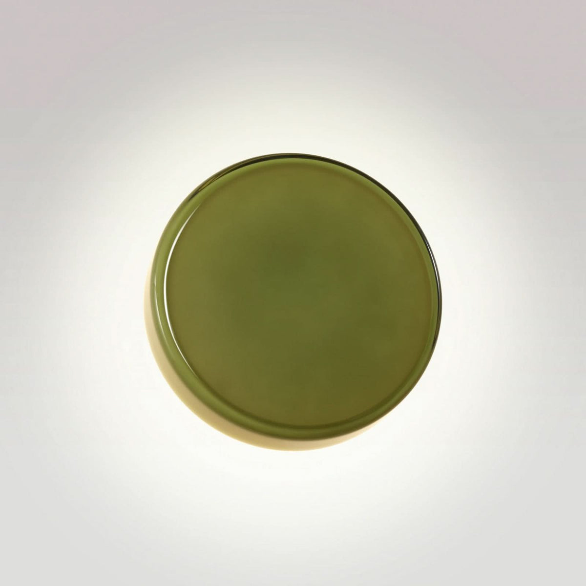 Applique murale LED Caramel en verre, vert et noir, Ø 22 cm