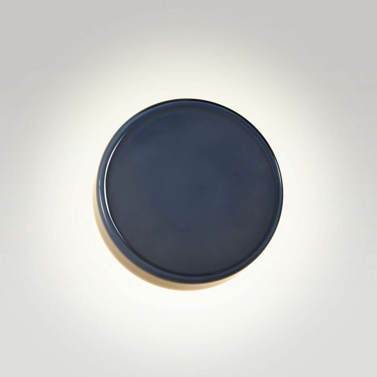 Applique murale LED Caramel en verre, bleu et noir, Ø 22 cm