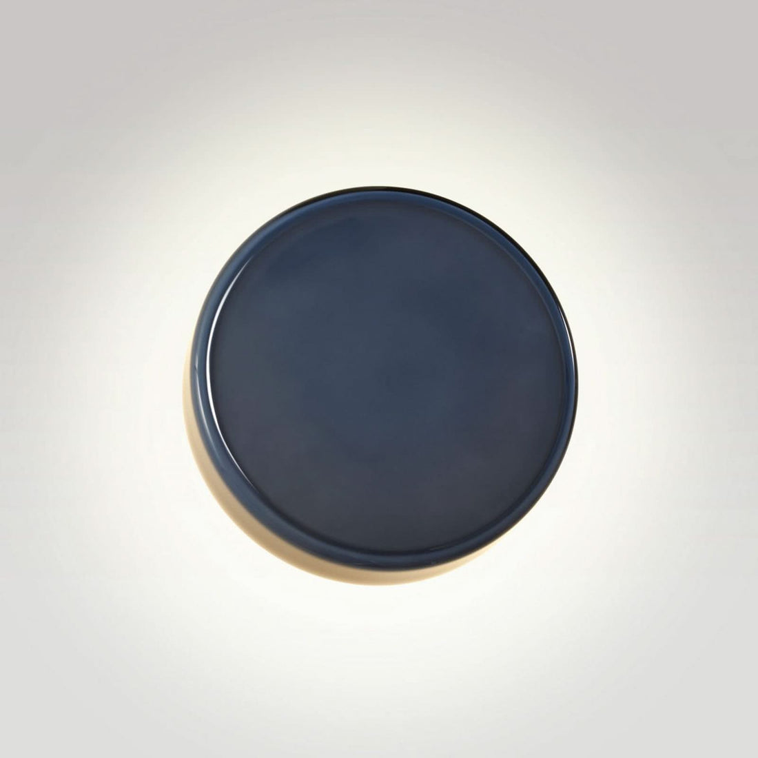 Applique murale LED Caramel en verre, bleu et noir, Ø 28 cm