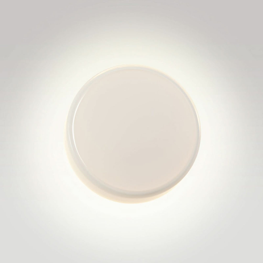 Applique murale LED Caramel en verre, blanc et noir, Ø 38 cm