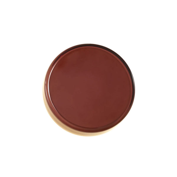 Applique murale LED Caramel en verre, marron et noir, Ø 38 cm