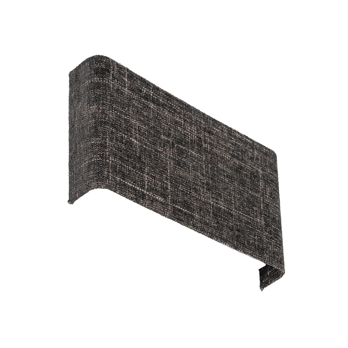 Applique murale Amarela B en tissu, noir, 2 lumières, hauteur 15 cm