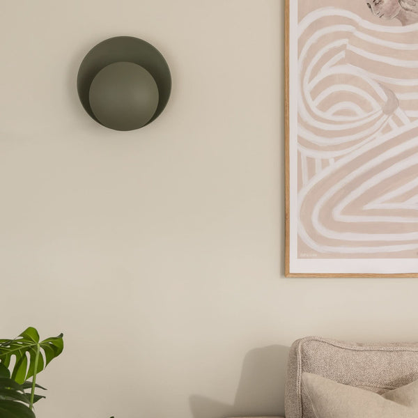 Applique murale Orbit en métal, vert, Ø 30 cm