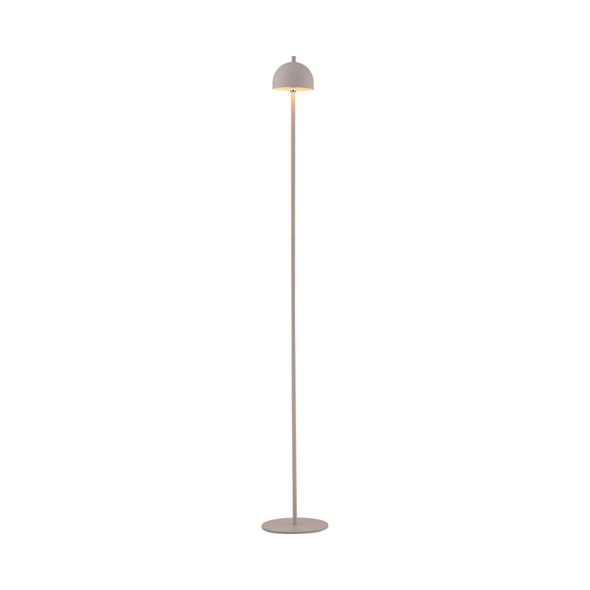 Lampadaire d'extérieur LED rechargeable Bellis en métal, sable, Ø 13 cm, IP54
