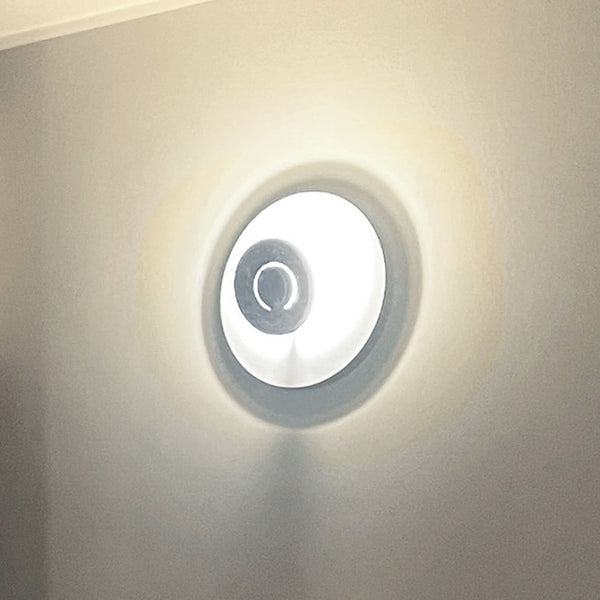 Applique murale LED DoppioZero en acier, blanc et anthracite, Ø 30 cm