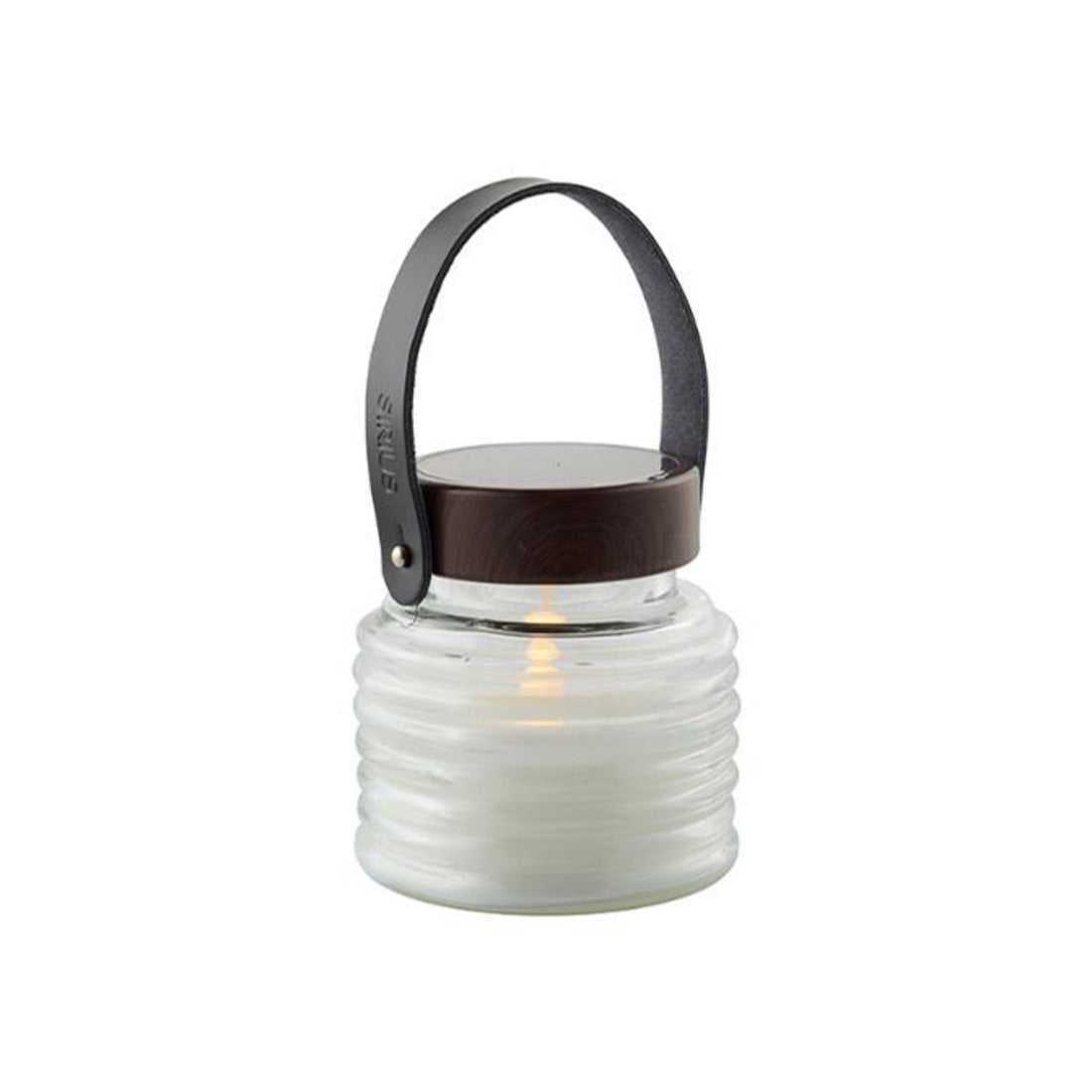 Lampe solaire d'extérieur LED Aston Jar en verre, noir et transparent, Ø 12 cm, IP44