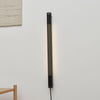 Applique murale Radent en acier, noir, hauteur 70 cm, 3000 K, 9 W, largeur 4,2 cm