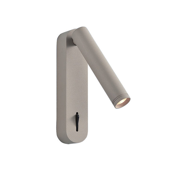 Applique murale LED Abriel en acier, beige, hauteur 16,5 cm