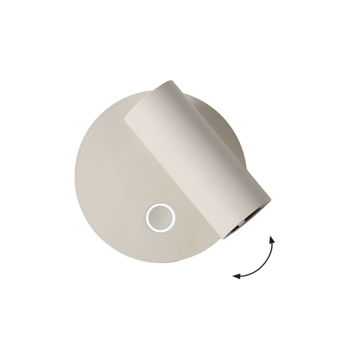 Applique murale LED Tara en métal, blanc, Ø 8,6 cm