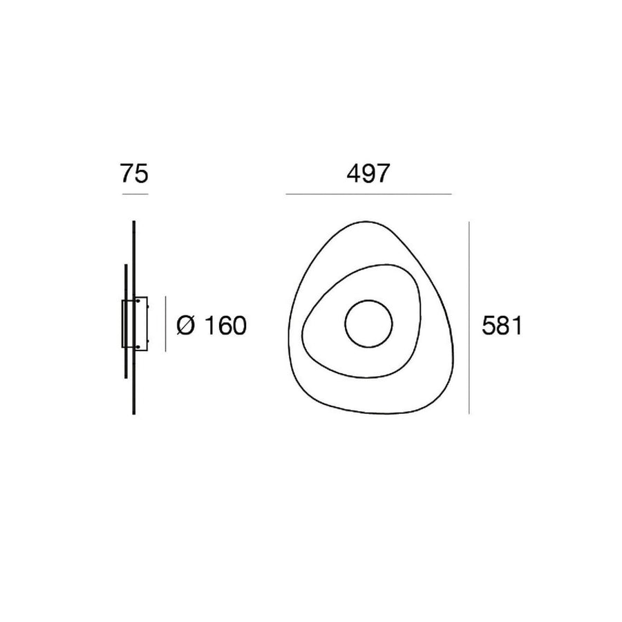 Applique murale LED Joint_W en métal, blanc, hauteur 58,1 cm