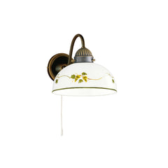 Applique murale Kolarz Nonna en laiton, blanc, Ø 20 cm, 75 W, modèle 3