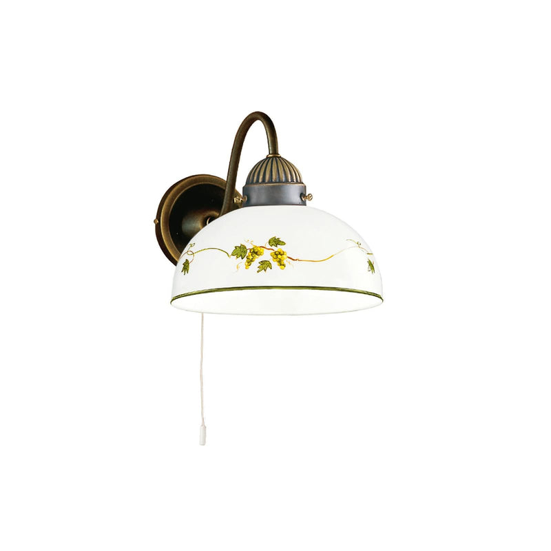 Applique murale Kolarz Nonna en laiton, blanc, Ø 20 cm, 75 W, modèle 3