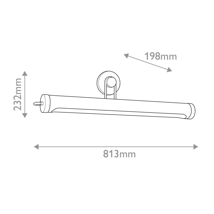 Applique murale Wynwood en acier, laiton ancien, 2 lumières, hauteur 23,2 cm, 60 W, largeur 81,3 cm