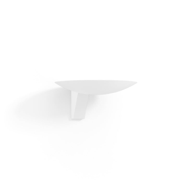 Applique murale LED Scava 1.0 en aluminium, blanc mat, hauteur 8,5 cm