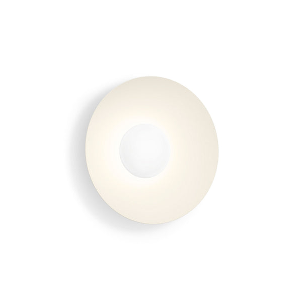 Applique murale LED Clea 1.0 en aluminium, beige mat, Ø 35 cm