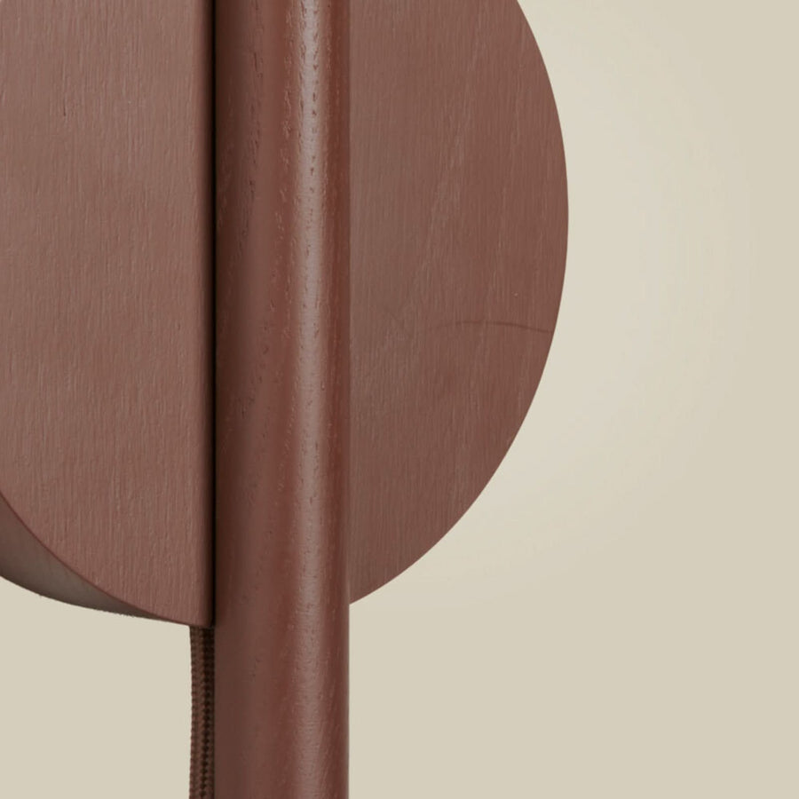 Applique murale LED Okinawa en bois, marron, hauteur 33 cm