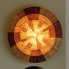 Applique murale Serengeti en tissu, marron et beige, Ø 60 cm