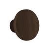 Applique murale LED Arid A/01 en aluminium, marron, Ø 14 cm, IP44