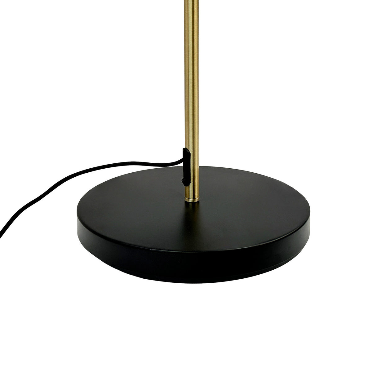 Lampadaire Ocean en métal, laiton et noir, 2 lumières, hauteur 160 cm