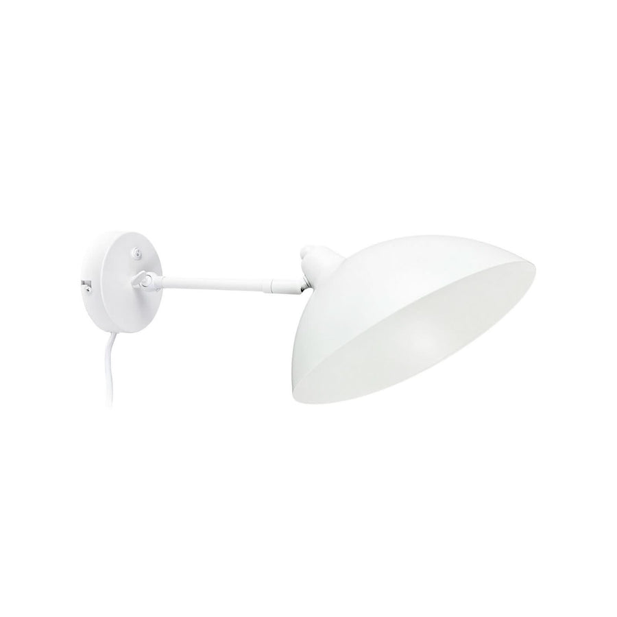 Applique murale Futura en métal, blanc, hauteur 19,2 cm