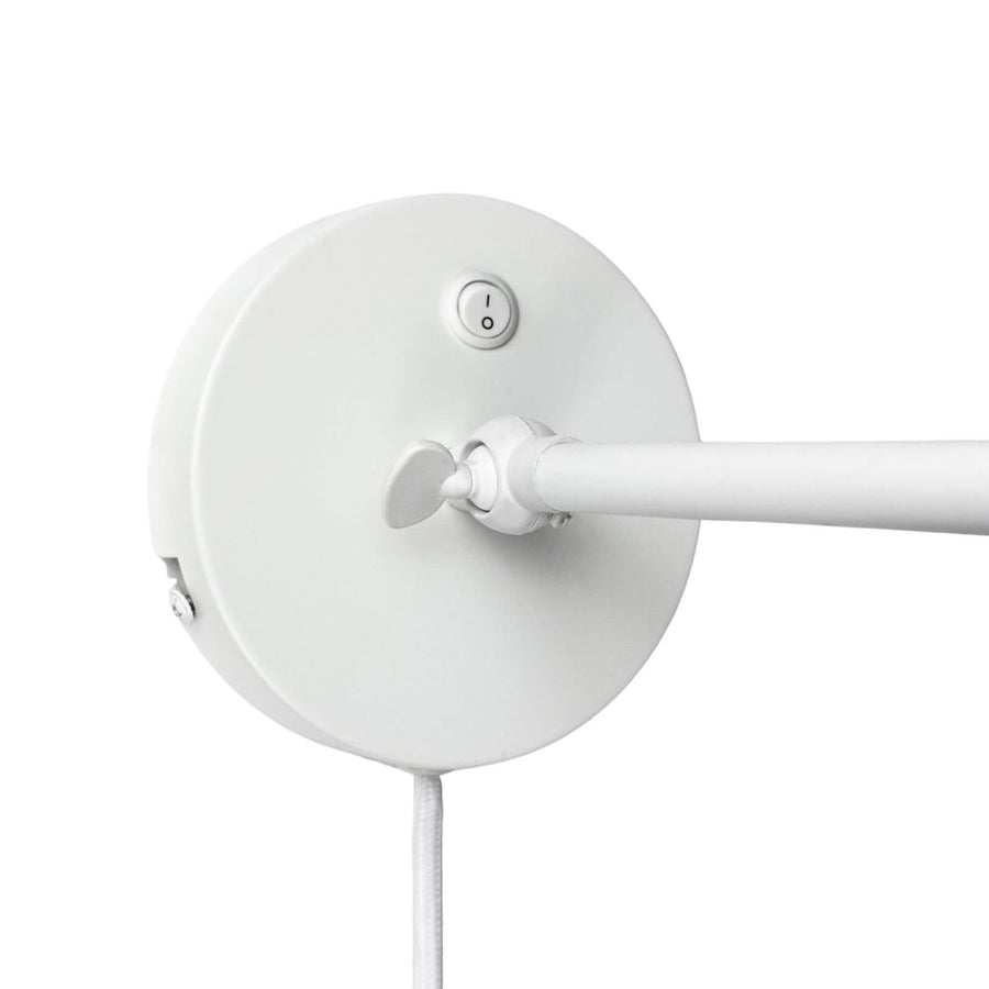 Applique murale Futura en métal, blanc, hauteur 19,2 cm