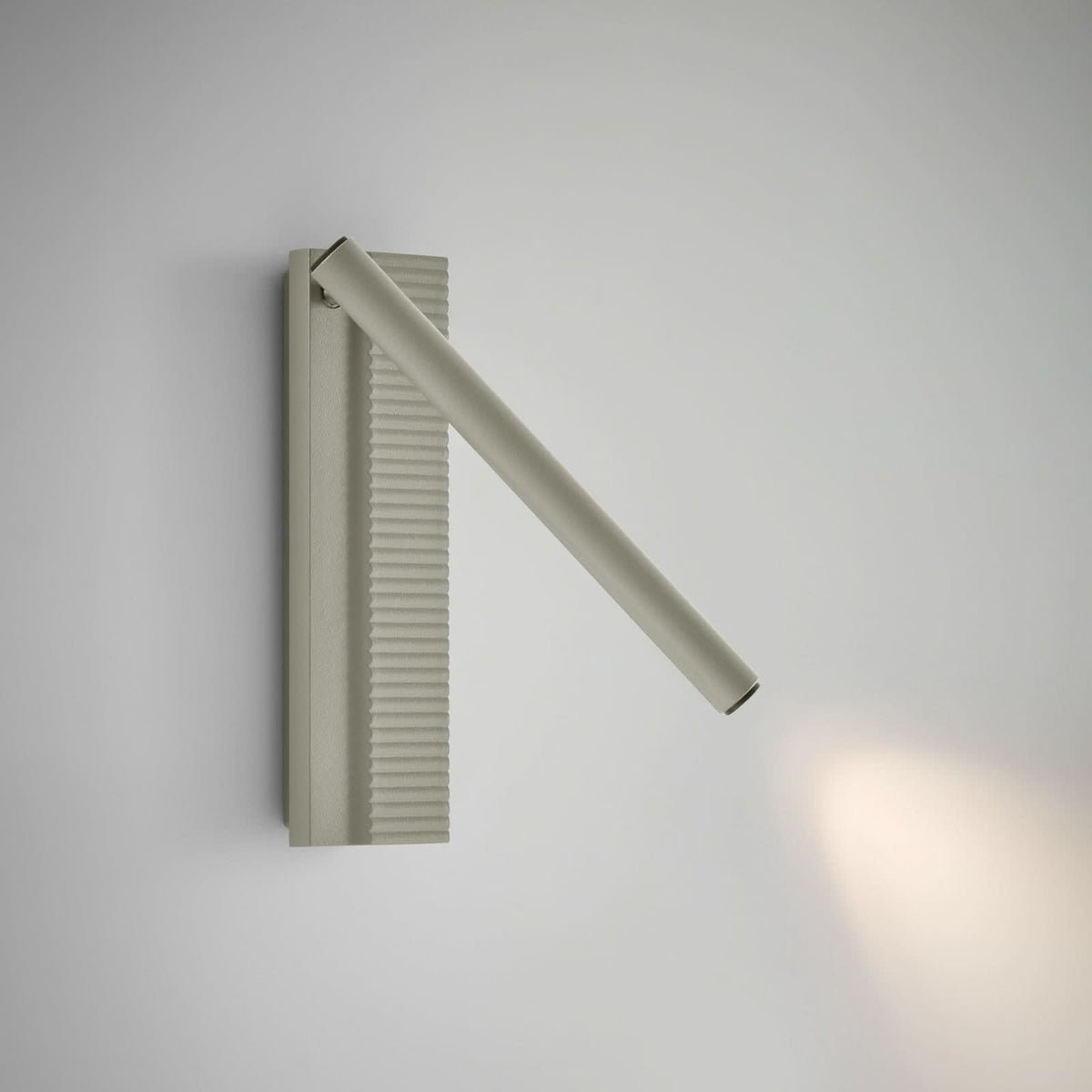Applique murale LED Arid A/02 en aluminium, gris, hauteur 20 cm