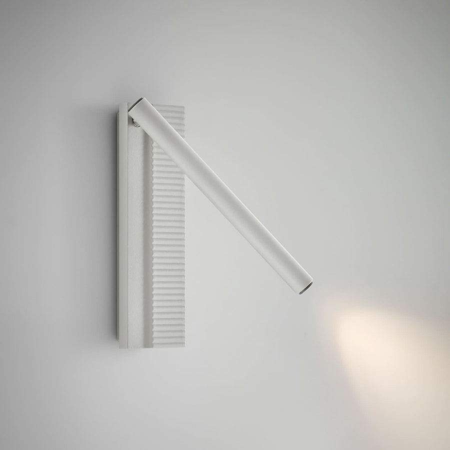 Applique murale LED Arid A/02 en aluminium, blanc, hauteur 20 cm