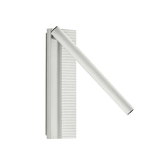 Applique murale LED Arid A/02 en aluminium, blanc, hauteur 20 cm