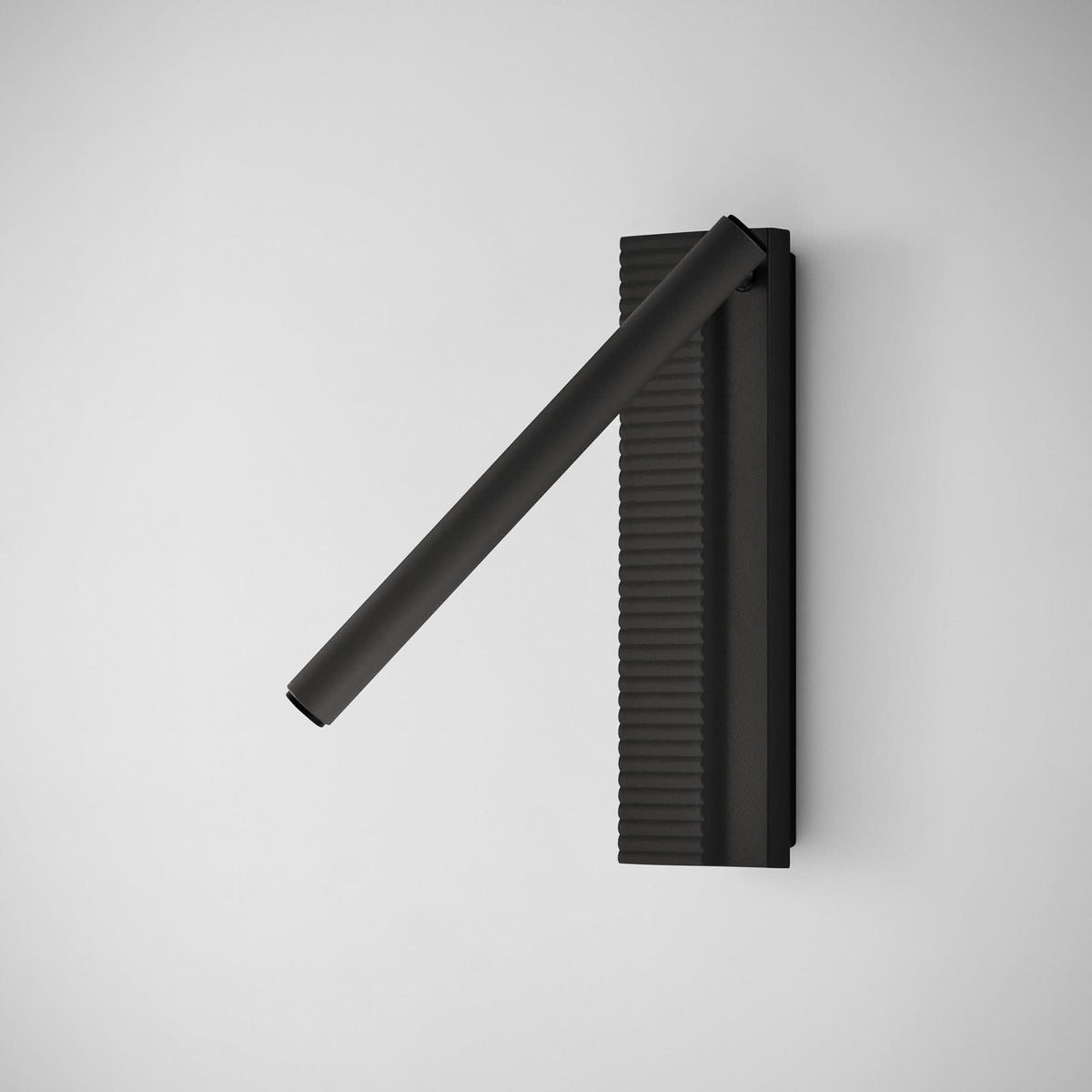 Applique murale LED Arid A/03 en aluminium, noir, hauteur 20 cm