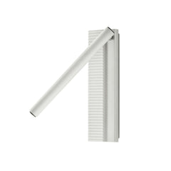 Applique murale LED Arid A/03 en aluminium, blanc, hauteur 20 cm