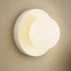 Applique murale Harriet en verre, beige et blanc, Ø 22 cm