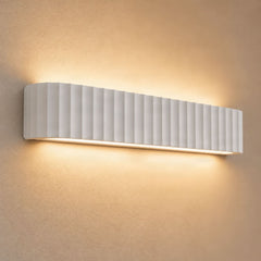 Applique murale Ravelle en plâtre, blanc, 2 lumières, hauteur 7 cm