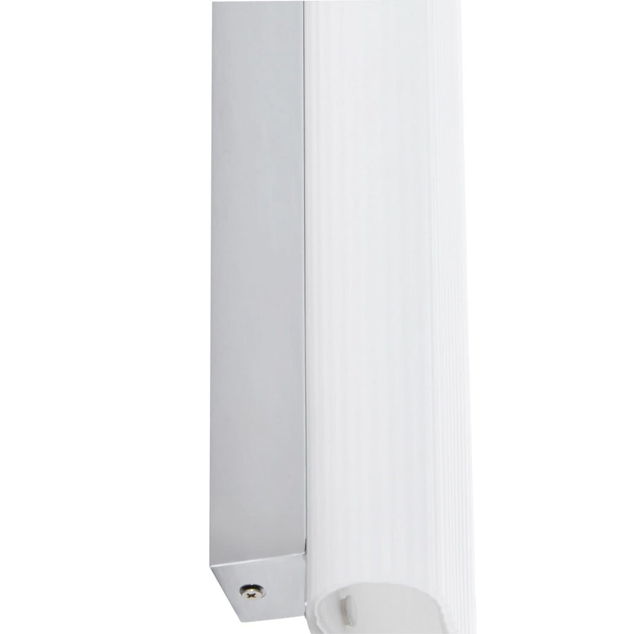Applique murale LED Victoire en verre, blanc, hauteur 70 cm, IP44