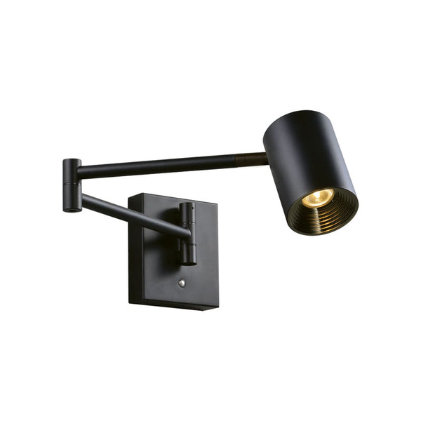 Applique murale LED Melina en aluminium, noir, 3000 K, 8 W, modèle 2