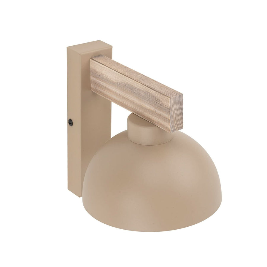Applique murale Oslo en bois, sable, hauteur 20 cm