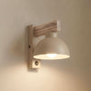 Applique murale Oslo en bois, sable, hauteur 20 cm