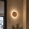 Applique murale LED Atacama en bois, Ø 19 cm, IP44