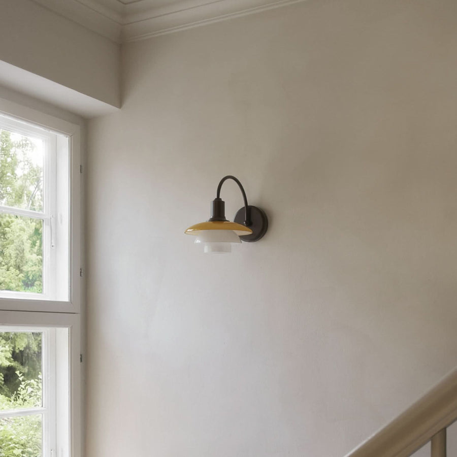 Applique murale PH 2/2 en laiton, ambre, hauteur 23,6 cm, 40 W, modèle 3