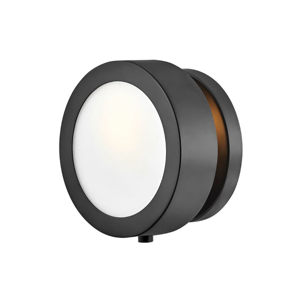 Applique murale Mercer en acier, noir mat, Ø 17 cm