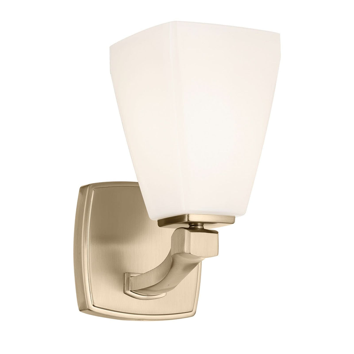 Applique murale Marant en verre, bronze et blanc, Ø 12,7 cm, IP44