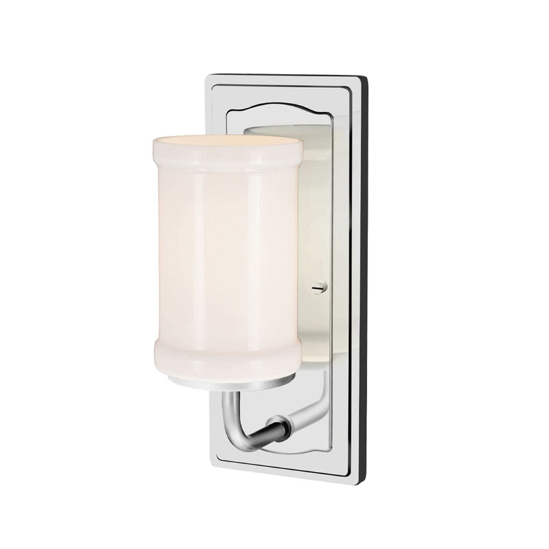 Applique murale Vetivene en verre, chromé poli, Ø 12,7 cm, IP44