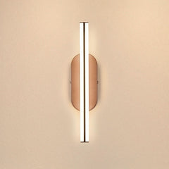Applique murale LED Ruth en métal, bronze et blanc, hauteur 30 cm