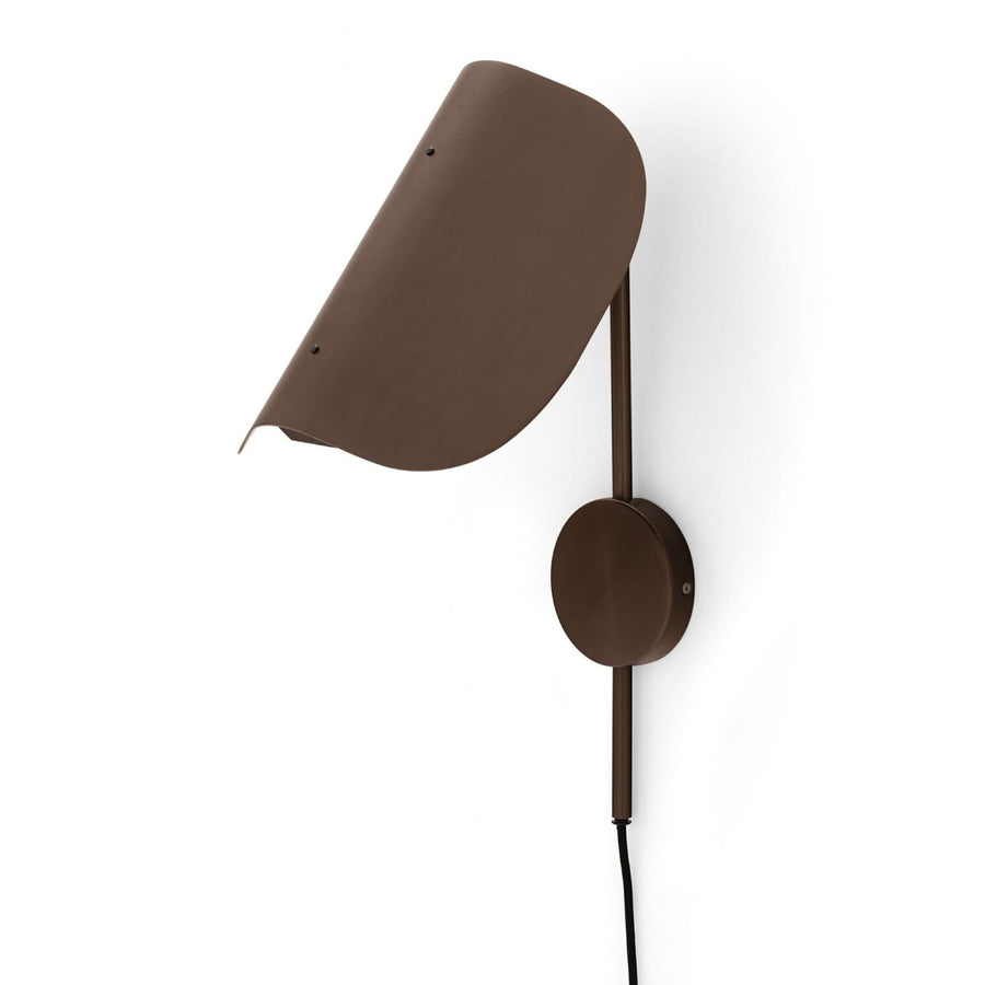 Applique murale Wing en aluminium, bronze, hauteur 47 cm