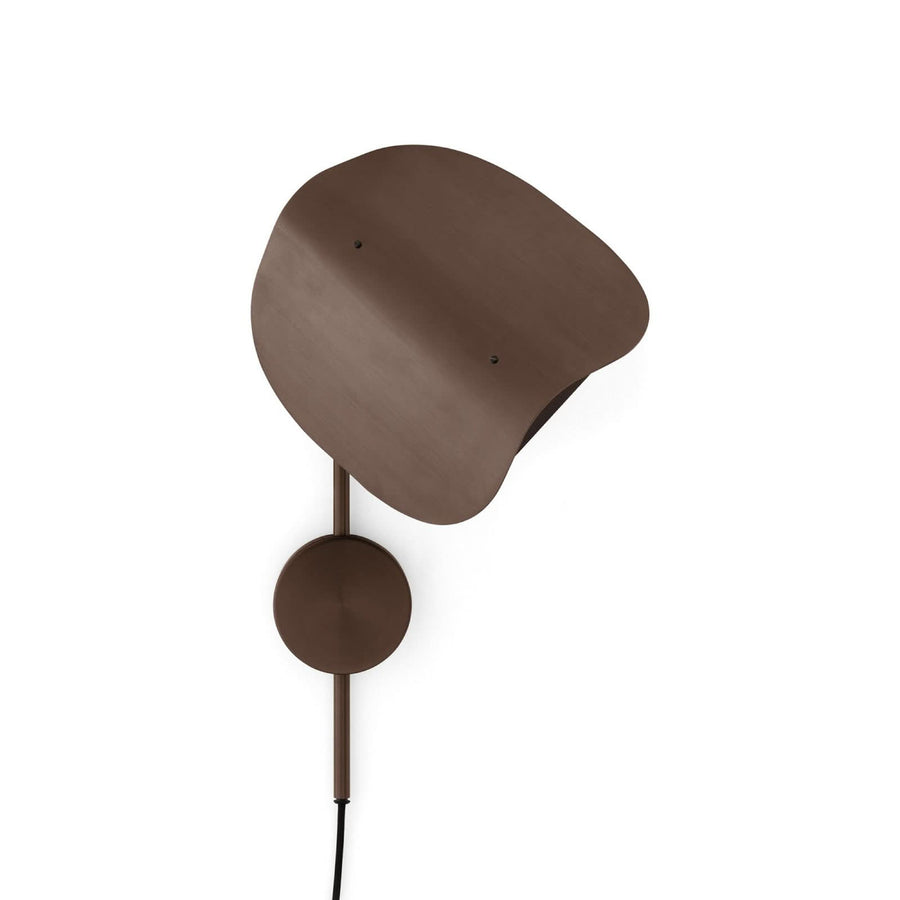 Applique murale Wing en aluminium, bronze, hauteur 47 cm