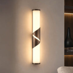 Applique murale LED Wrap en verre, bronze, hauteur 37 cm, IP44